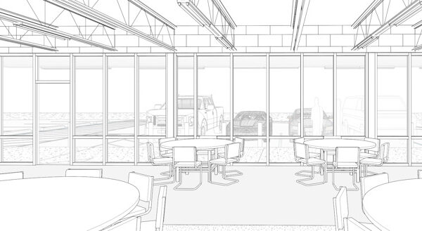 1000 N - 3D View - LOOKING EAST